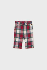 Mayoral Baby Boy Red Plaid Pants