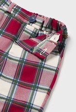 Mayoral Baby Boy Red Plaid Pants