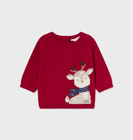 Mayoral SALE Baby Boy Red Sweater w/Reindeer