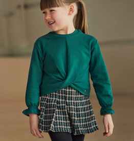 Mayoral SALE Green Jacquard Skort Set