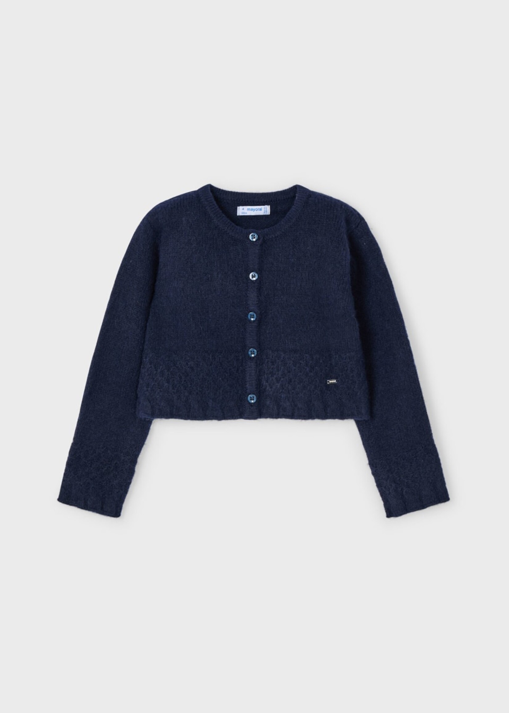 Mayoral Navy Stitched Cardigan