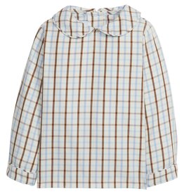 Little English SALE Peter Pan Shirt Brownfield Plaid