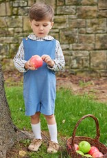 Little English Peter Pan Shirt Brownfield Plaid