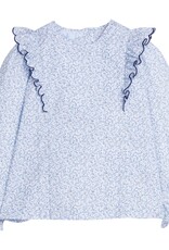 Little English Flutter Blouse Blue Vinings
