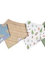 Copper Pearl Baby Bandana Bib Set 4 Peanut