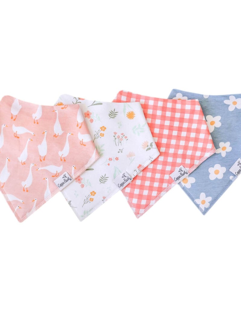 Copper Pearl Baby Bandana Bib Set 4 Goosie