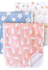 Copper Pearl Burp Cloths  Set of 3 Goosie