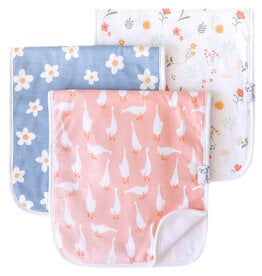 Copper Pearl Burp Cloths  Set of 3 Goosie