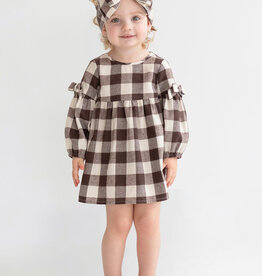 Mabel and Honey SALE S'mores Infant/Toddler Dress Brown