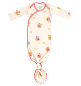 Copper Pearl Newborn Knotted Gown CoComelon