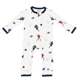 Kyte Baby Zippered Romper Football