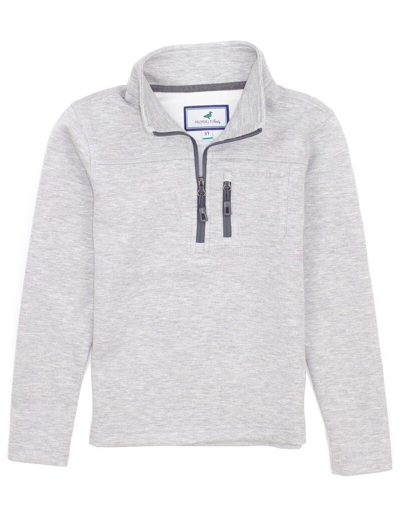 Properly Tied Arctic Pullover Lt Heather Grey