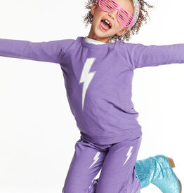 Chaser SALE Glitter Bolt Pullover