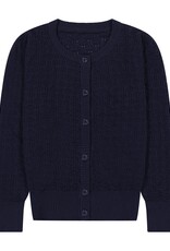 Busy Bee Mia Puff Sleeve Cardigan Navy