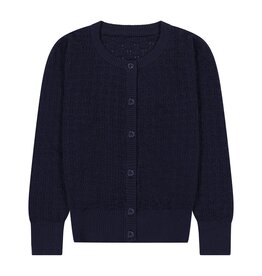 Busy Bee Mia Puff Sleeve Cardigan Navy