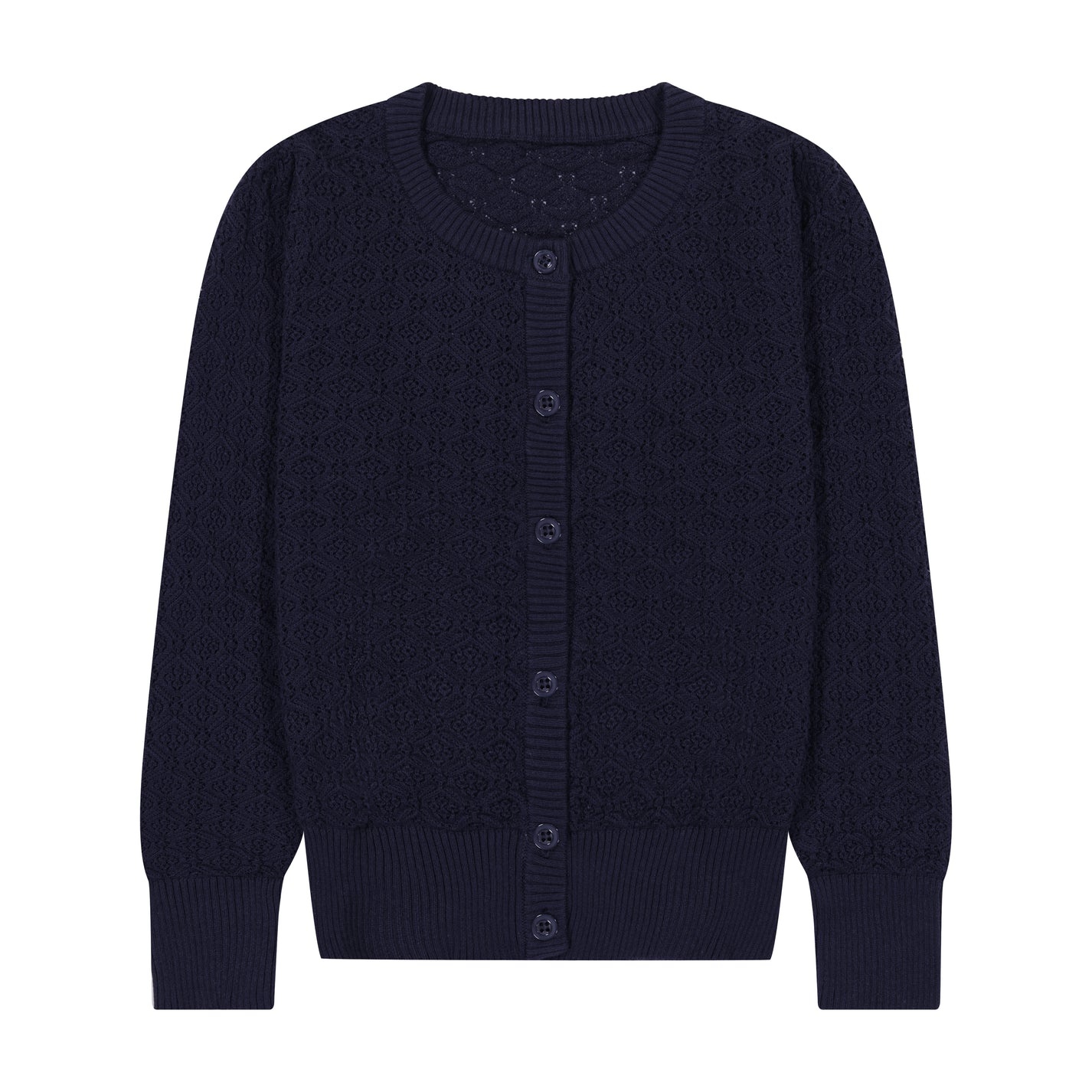 Mia Puff Sleeve Cardigan Navy - Tip Toes