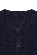 Busy Bee Mia Puff Sleeve Cardigan Navy