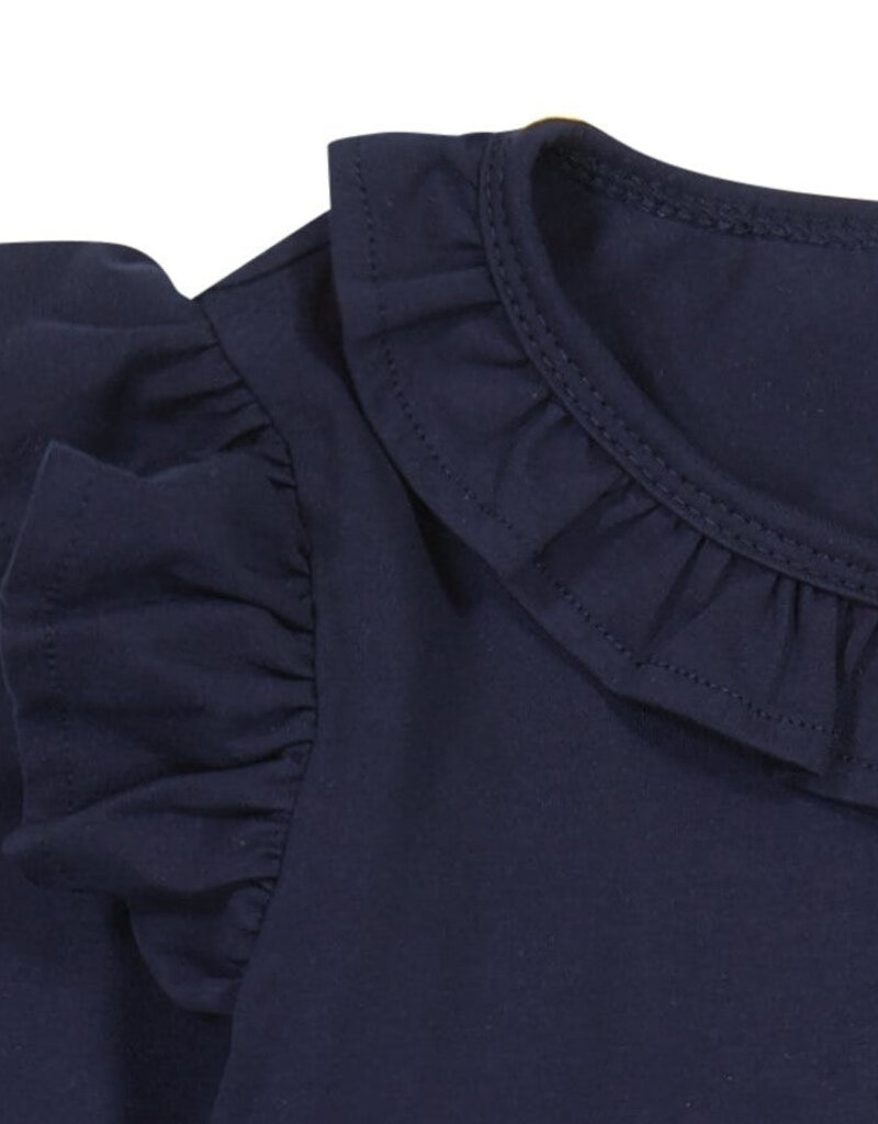 Busy Bee Luna Ruffle Dress Navy