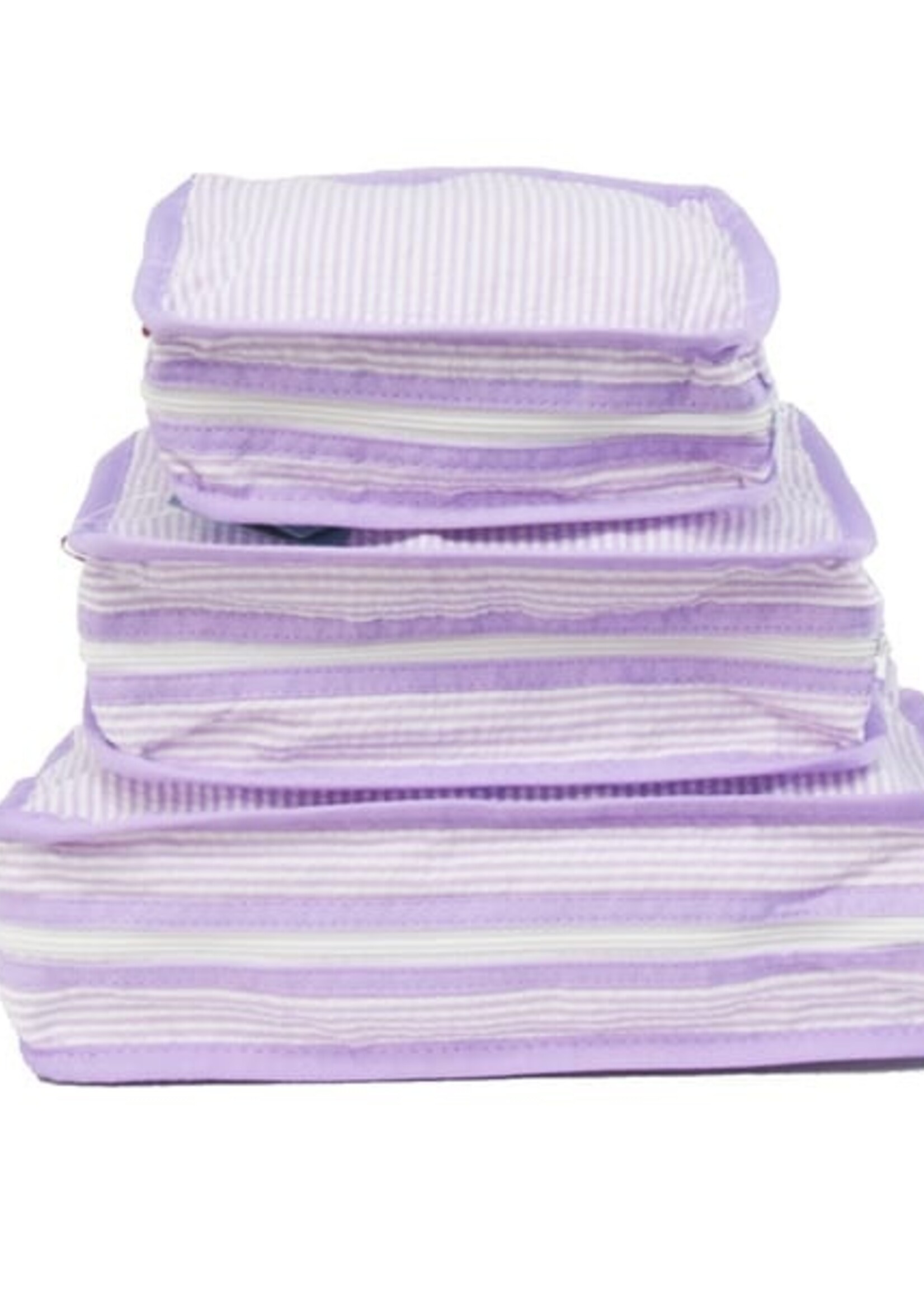 Mint Lilac Seersucker Stacking Set