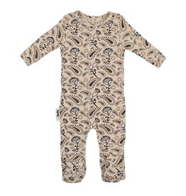 Maniere SALE Pretty Paisley Footie Beige