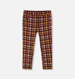 Deux par Deux SALE Milano Treggings Pink Brown Plaid