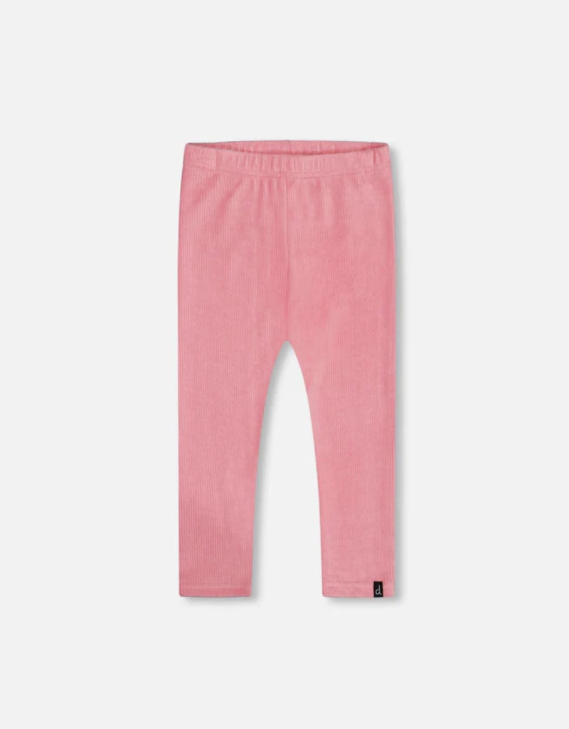 Deux par Deux Velvet Stretch Leggings Candy Pink