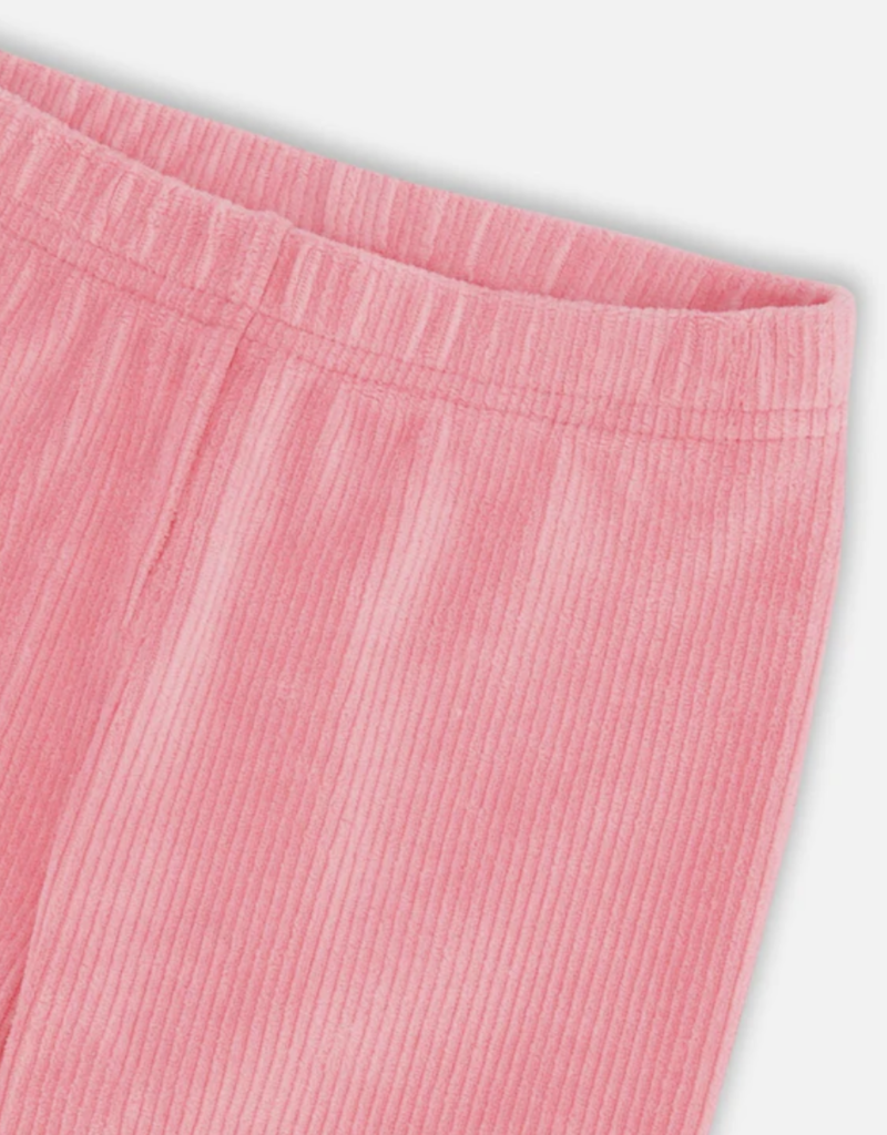 Deux par Deux Velvet Stretch Leggings Candy Pink