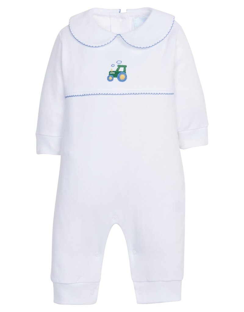 Little English Crochet Playsuit Tractor