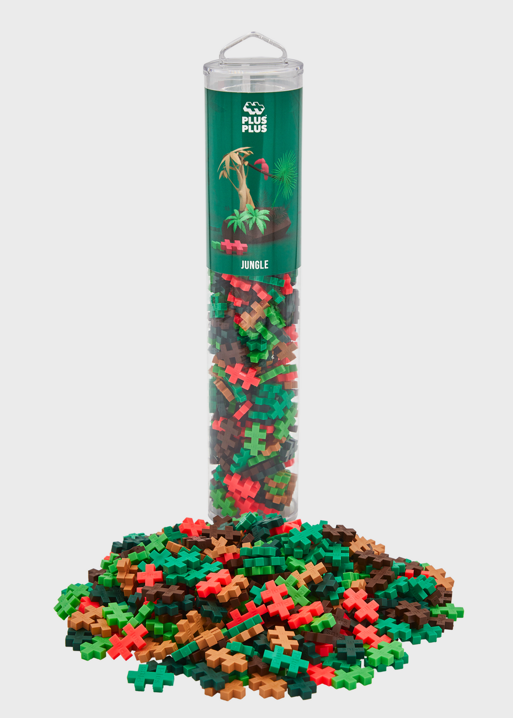 Plus-Plus 240 pc Jungle Mix Tube