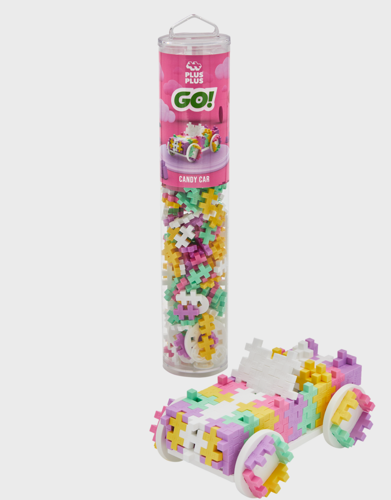 Plus-Plus 200 pc Color Cars Candy Tube