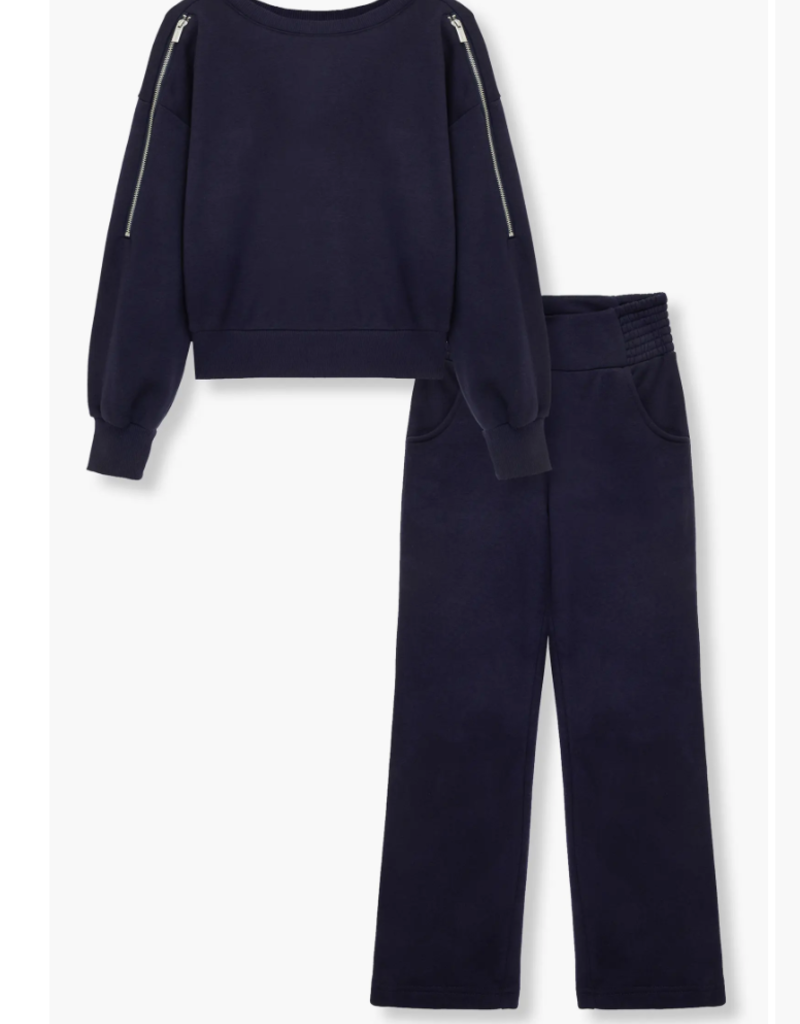 Habitual Kids Pullover Pant Set Navy