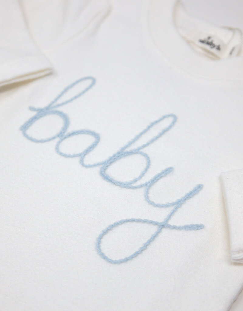 oh baby! Baby Sky Blue Embr 2pc Set