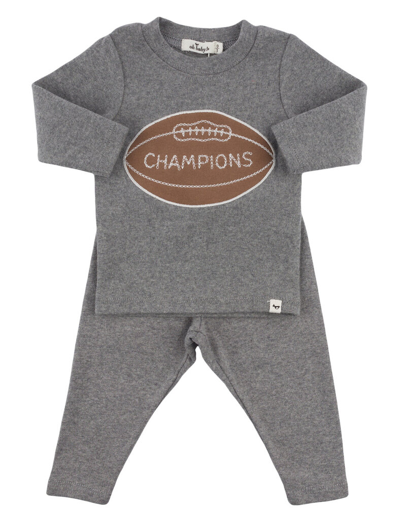 oh baby! Football Patch L/S 2pc Set