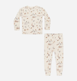 Rylee + Cru Inc. SALE ORGANIC L/S PAJAMA SET WINTER TOWN