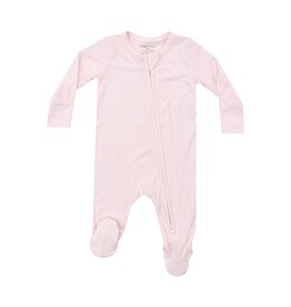 Angel Dear Light Pink Stripe 2 Way Zipper Footie
