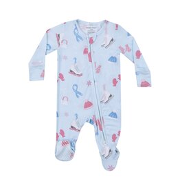 Angel Dear SALE Ice Skating 2 Way Zipper Footie