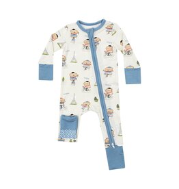 Angel Dear SALE French Toast 2 Way Zipper Romper