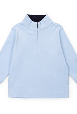Lila + Hayes SPENCER QUARTER ZIP PULLOVER LIGHT BLUE