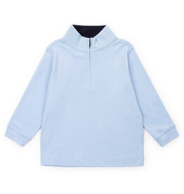 Lila + Hayes SALE SPENCER QUARTER ZIP PULLOVER LIGHT BLUE