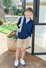 Lila + Hayes SAM PERFORMANCE PULLOVER NAVY