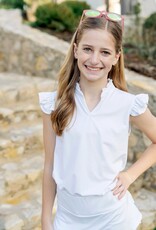 Lila + Hayes ELLIE PERFORMANCE TOP WHITE