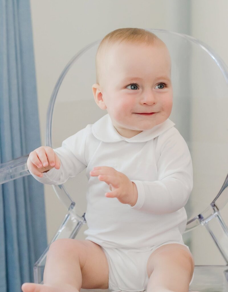 Lila + Hayes RYANN ONESIE WHITE