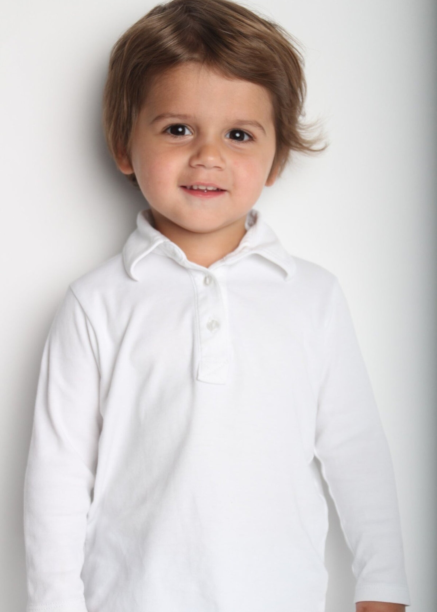 Lila + Hayes FINN LONG SLEEVE SHIRT WHTIE