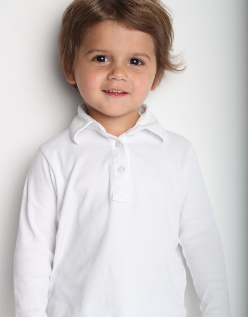 Lila + Hayes FINN LONG SLEEVE SHIRT WHTIE