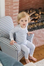 Lila + Hayes BRADFORD PAJAMA SET STRIPES IN BLUE