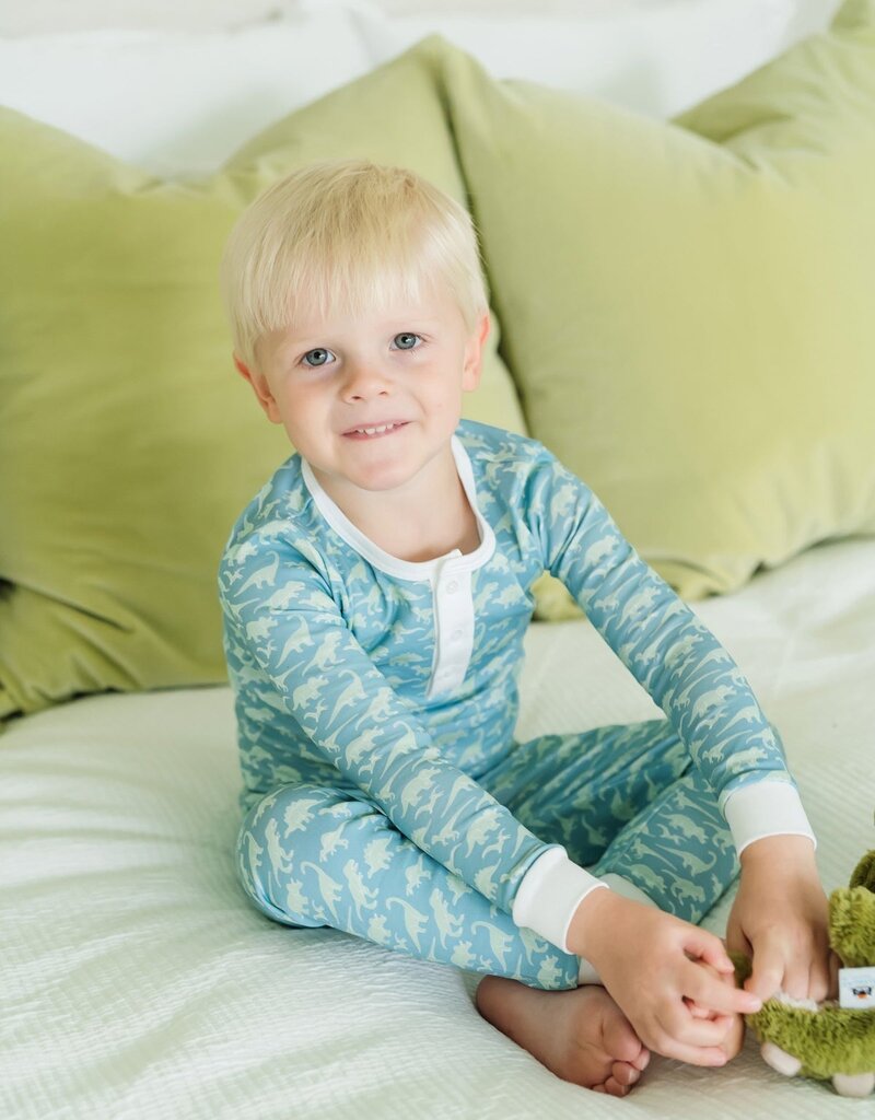 Lila + Hayes JACK PAJAMA SET DINOSAUR DIG