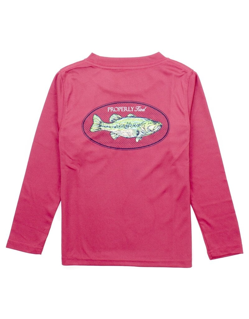 Properly Tied Performance Tee L/S Bass Cayenne