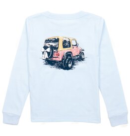 Properly Tied Girls Pink Adventure L/S Periwinkle