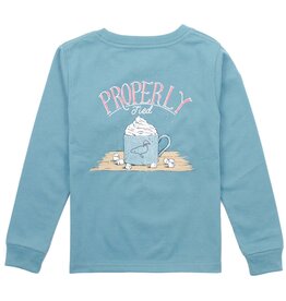 Properly Tied Girls Hot Cocoa L/S Coastal Sky