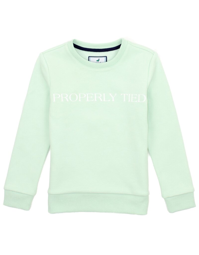 Properly Tied Girls Laurel Crew Seafoam